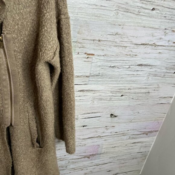 Simply noelle brown sweater zip up  size large - Picture 4 of 10